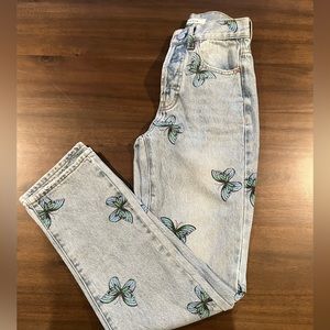 Butterfly pattern pants